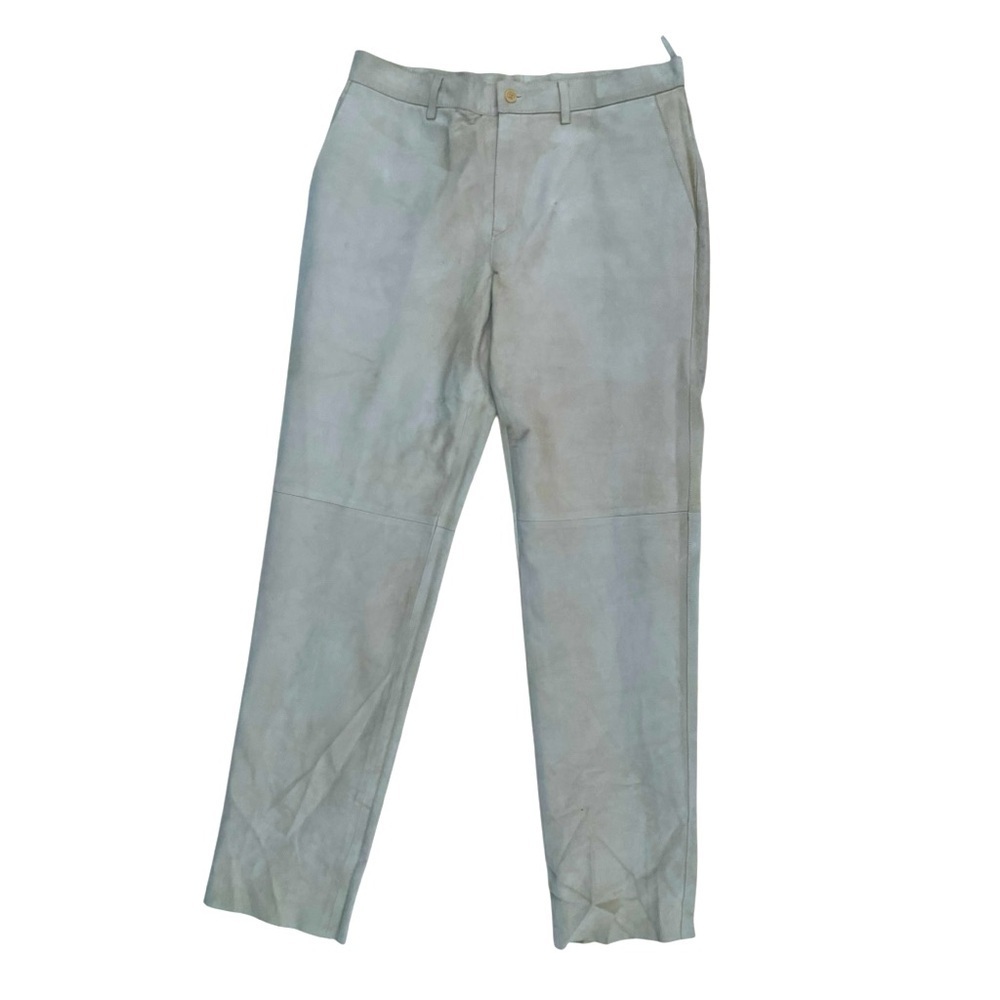🦂 Miu Miu Men’s 100% Leather Suede Pants‎ 🇮🇹 Made in Italy Sz 52 (36x32)
